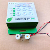 Square IP65 Mini LED Downlight Outdoor Garden Bathroom Corridor 9pcs 1W Ceiling Spot Bulb Light Sauna Lighting CE