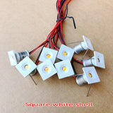 Square IP65 Mini LED Downlight Outdoor Garden Bathroom Corridor 9pcs 1W Ceiling Spot Bulb Light Sauna Lighting CE