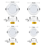 LED Downlight LED Circular Panel Light 5W Surface Mounted LED Ceiling Light led lamp for Home Decoration Warm White