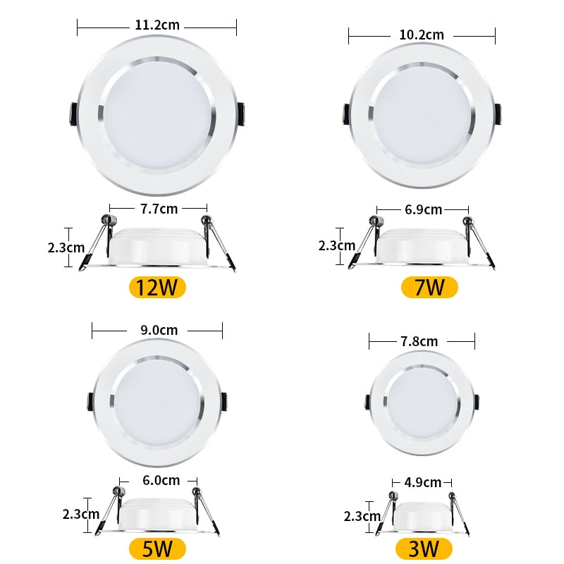 LED Downlight LED Circular Panel Light 5W Surface Mounted LED Ceiling Light led lamp for Home Decoration Warm White