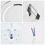 LED Downlight LED Circular Panel Light 5W Surface Mounted LED Ceiling Light led lamp for Home Decoration Warm White