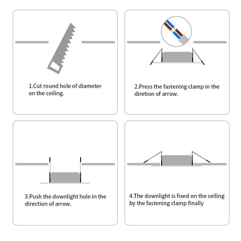 LED Downlight LED Circular Panel Light 5W Surface Mounted LED Ceiling Light led lamp for Home Decoration Warm White
