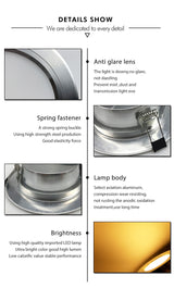 Led Downlight 220v 18W 15W 12W Ceiling Light 9W 5W Recessed Down light Round Led Panel Light Spotlight Indoor Lighting