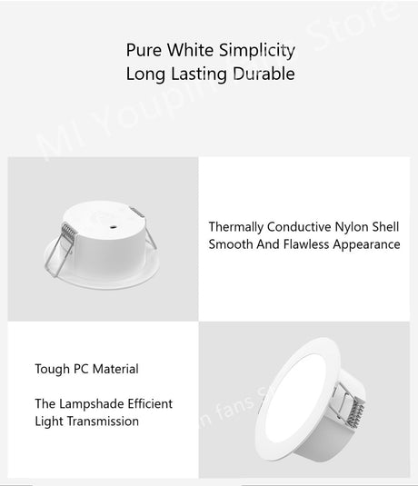  Smart Led Downlight Bluetooth Mesh Version Controlled By Voice Smart Remote Control Adjust Color Temperature