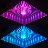 3W RGB LED Ceiling Light Dimmable Sun flower Colorful Light Remote Control Bedroom LED Downlight Living Room Decor Lamps D30