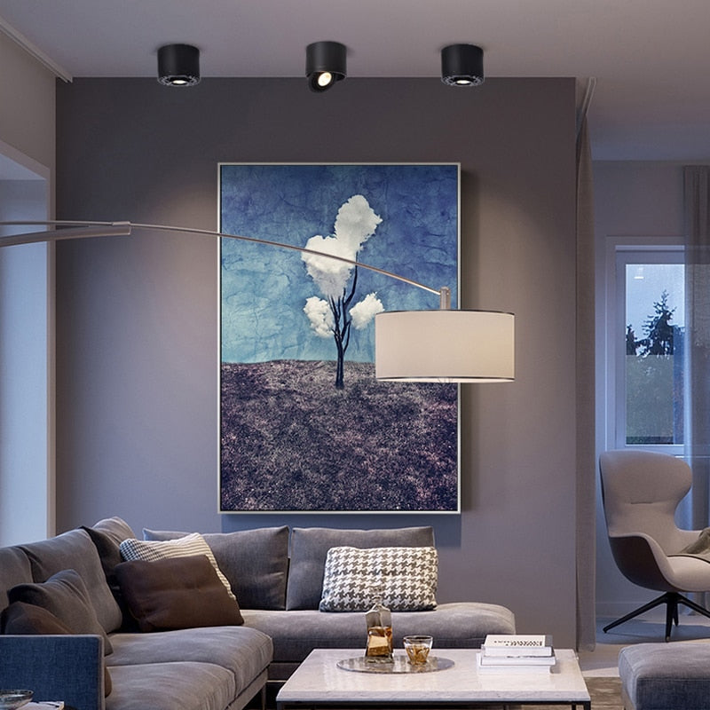 Dimmable Surface Mounted LED COB Downlight White/Black AC85-265V 360 Degree Rotating LED Spot Light 5W 7W 9W 15W Ceiling lamp