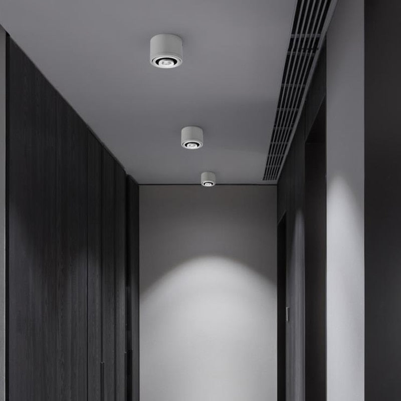 Dimmable Surface Mounted LED COB Downlight White/Black AC85-265V 360 Degree Rotating LED Spot Light 5W 7W 9W 15W Ceiling lamp