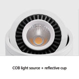 Dimmable Surface Mounted LED COB Downlight White/Black AC85-265V 360 Degree Rotating LED Spot Light 5W 7W 9W 15W Ceiling lamp