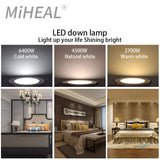 LED Downlight Ceiling lamps 5W 9W 12W 15W Tricolor temperature Warm white/natural white/cold white led Spotlight AC 220~240V