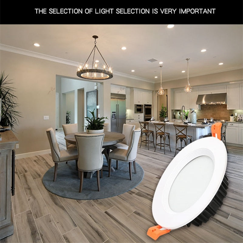 LED 12V 24V downlight 5w 7w 12w 18w 24w anti-fog and anti-glare recessed ceiling light