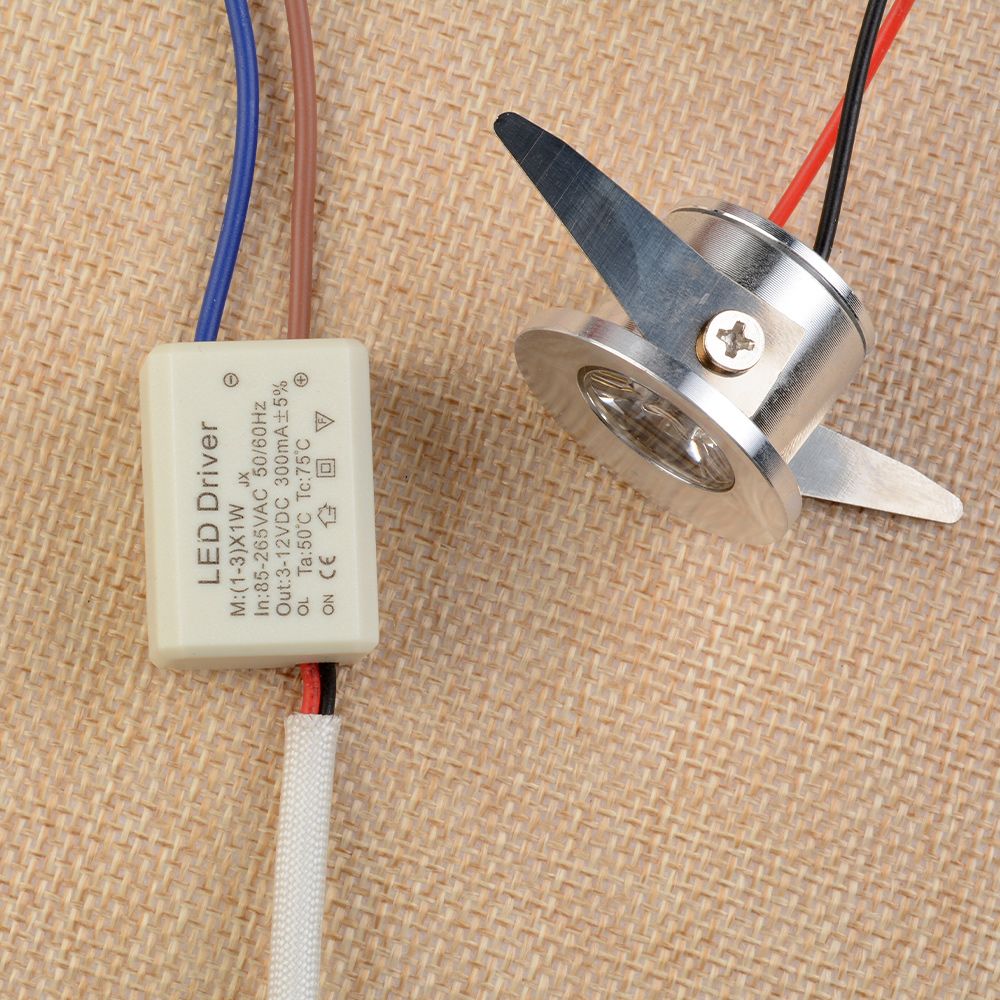 Recessed Mini Spotlight Lamp Ceiling Mounted LED Downlight Ceiling Light 1/3W Aluminum Material Light Color White/Warm white