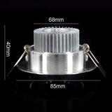 Brightness Dimmable Led Downlight COB 3W 5W 7W Ceiling light Spotlight AC110/220V Recessed Spot light Fixtures For Home