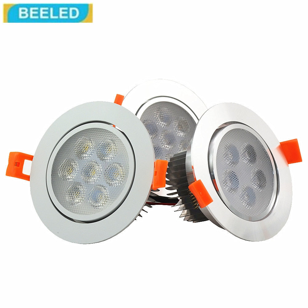 LED Downlights Recessed ceiling light LED Dimmbale 3W 5W 7W high power LED spotlight 220V dimmer LED lamps home decor aluminum