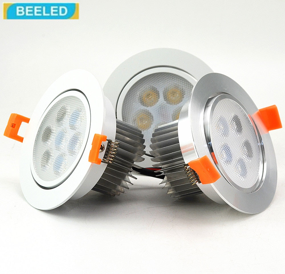 LED Downlights Recessed ceiling light LED Dimmbale 3W 5W 7W high power LED spotlight 220V dimmer LED lamps home decor aluminum