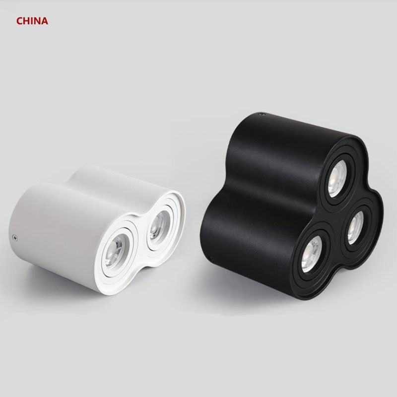 Dimmable Rotating 360° LED Downlights 10W 30W COB LED Ceiling Spot Lights GU10 Light Source LED Background Lamps Indoor Lighting