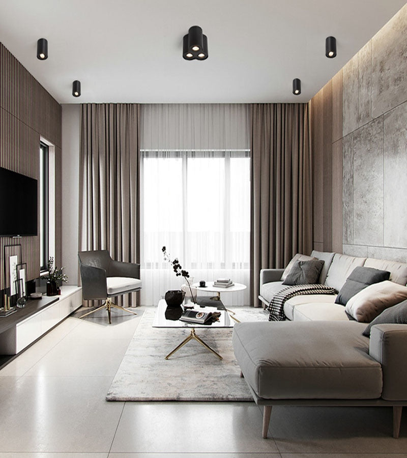 Dimmable Rotating 360° LED Downlights 10W 30W COB LED Ceiling Spot Lights GU10 Light Source LED Background Lamps Indoor Lighting