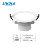 LIVOLO Wifi Smart LED Downlight Warm Bulb,RGB+CCT,Google Home/Alexa Control,Colorful Changeable,Dimmer Timer Function