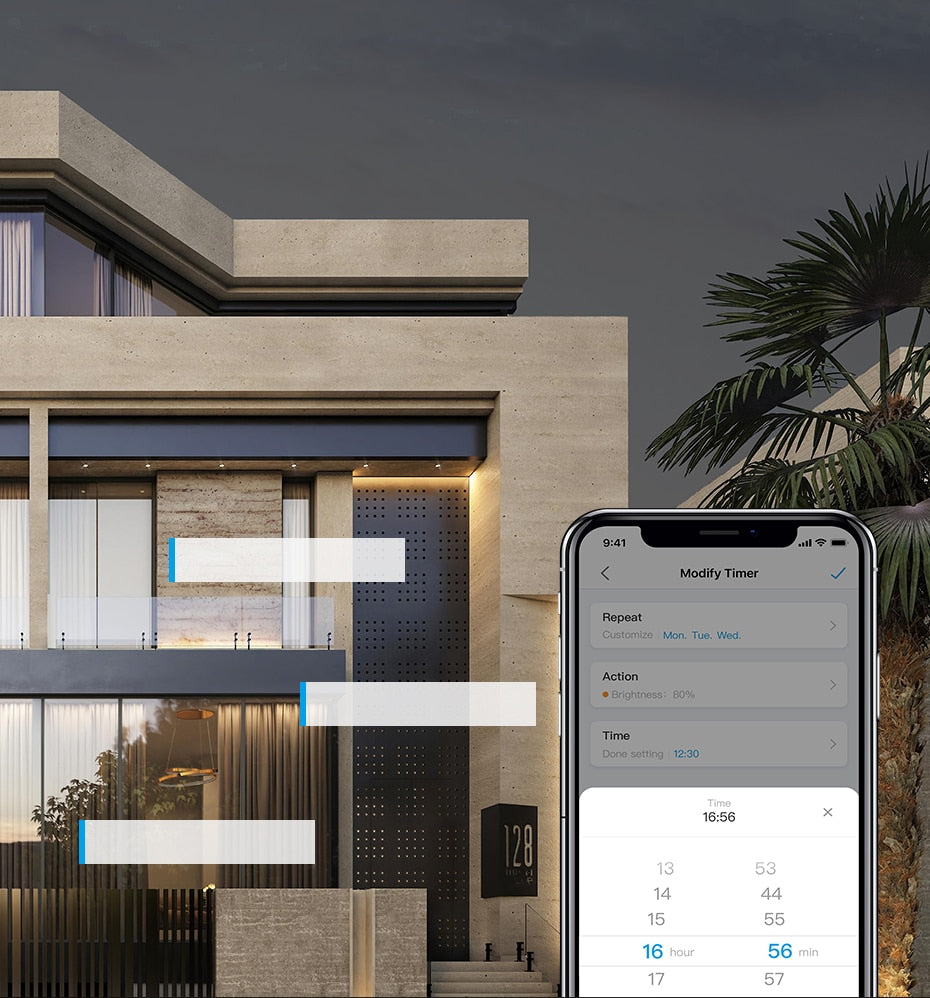 LIVOLO Wifi Smart LED Downlight Warm Bulb,RGB+CCT,Google Home/Alexa Control,Colorful Changeable,Dimmer Timer Function