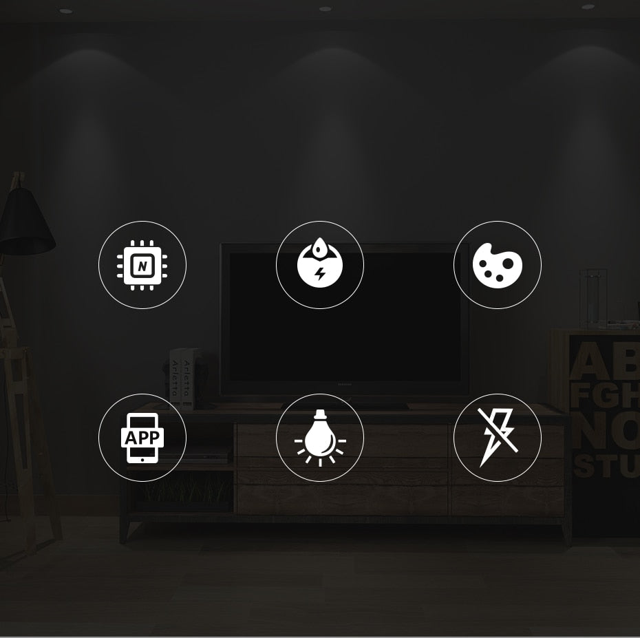 LIVOLO Wifi Smart LED Downlight Warm Bulb,RGB+CCT,Google Home/Alexa Control,Colorful Changeable,Dimmer Timer Function