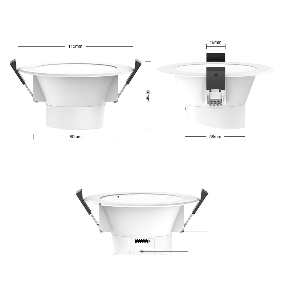 LIVOLO Wifi Smart LED Downlight Warm Bulb,RGB+CCT,Google Home/Alexa Control,Colorful Changeable,Dimmer Timer Function