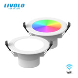 LIVOLO Wifi Smart LED Downlight Warm Bulb,RGB+CCT,Google Home/Alexa Control,Colorful Changeable,Dimmer Timer Function