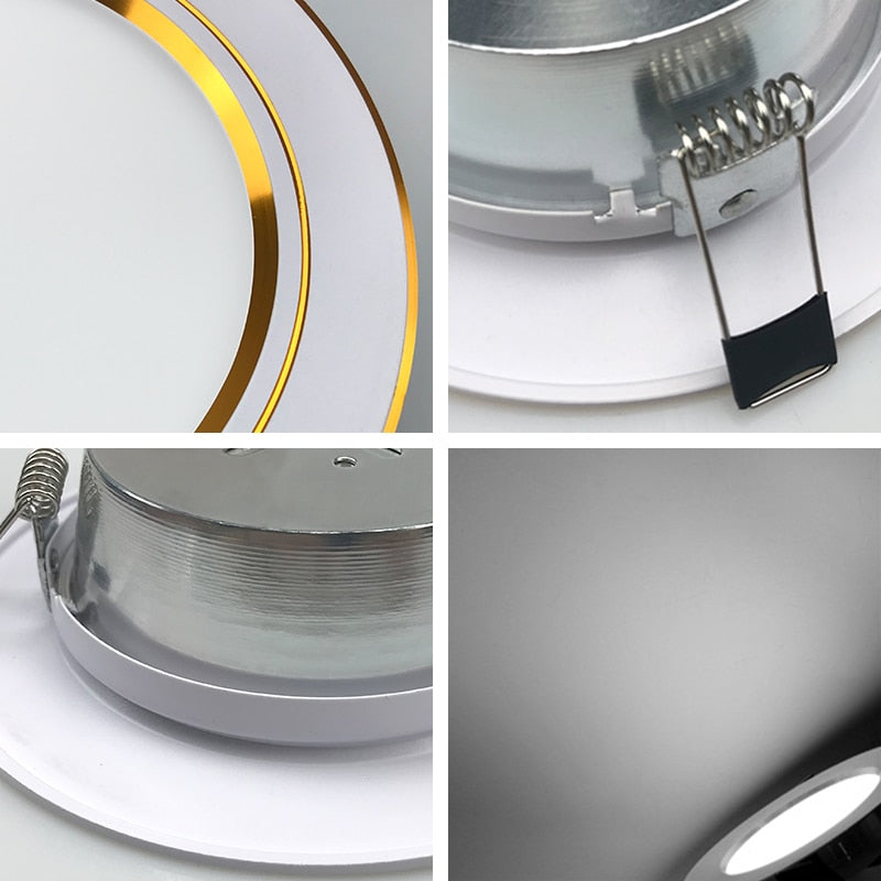 Recessed Round LED Downlight 18W 15W 12W 9W 5W 10PCS/lot LED Ceiling Lamp AC 220V 230V 240V Cold Warm White Indoor Lighting