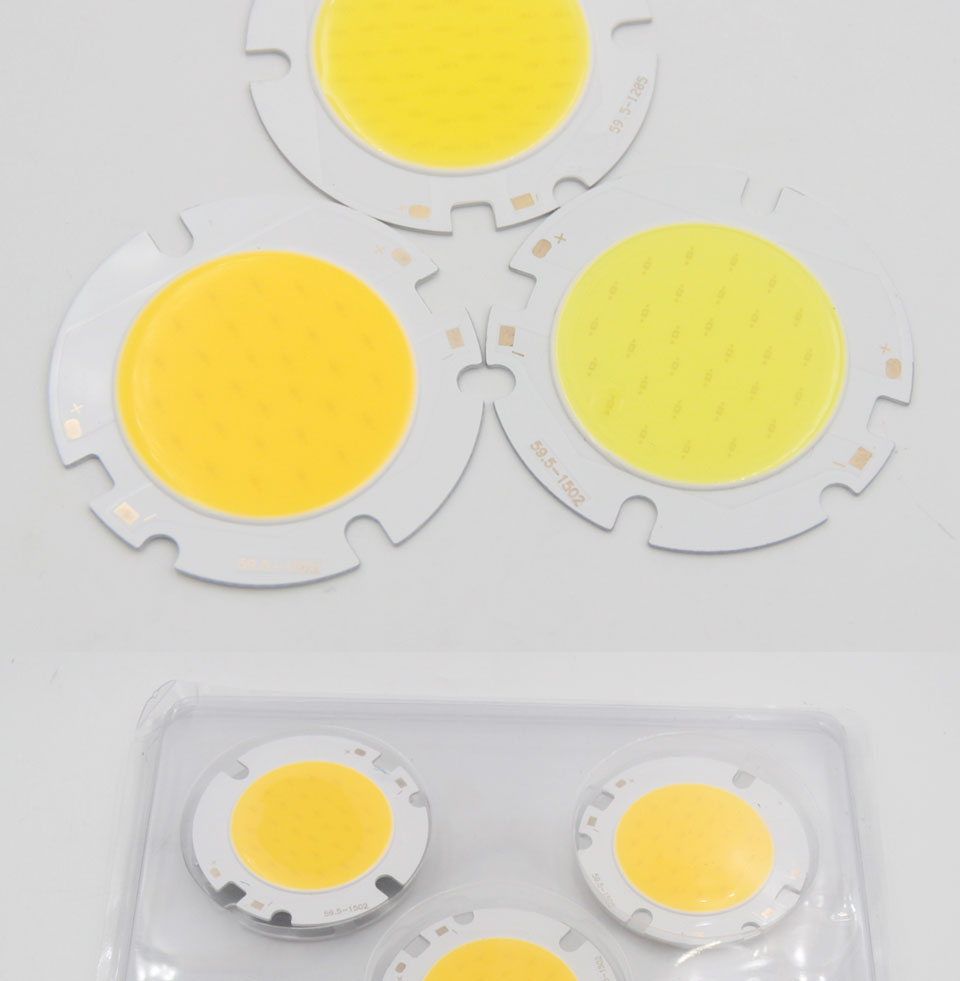Epistar chips 10W 15W 20W 30W 1pcs 5pcs 10pcs LED COB round Light Source Module COB Warn Nature White for downlight