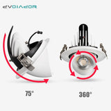 Dimmable LED Spotlight Ceiling 7W 15W 20W Adjustable 360 degrees Spot light for indoor Foyer,Living Room Recessed COB Down light