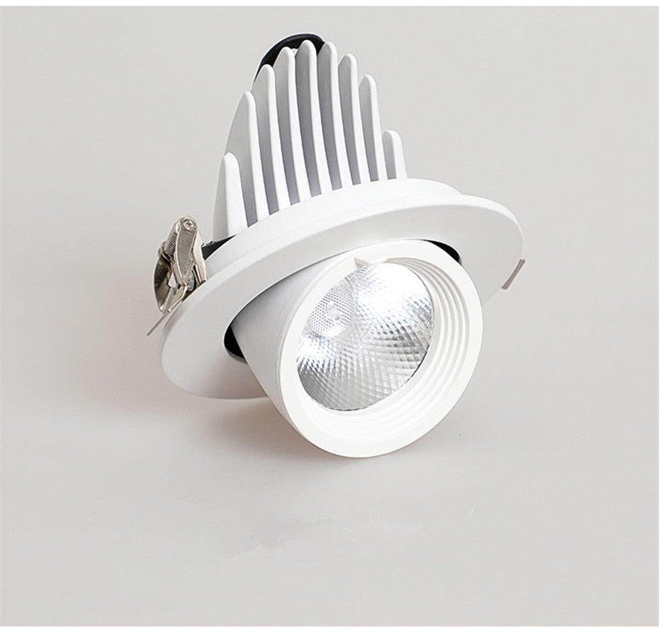 Dimmable LED Spotlight Ceiling 7W 15W 20W Adjustable 360 degrees Spot light for indoor Foyer,Living Room Recessed COB Down light