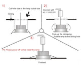 Dimmable LED Spotlight Ceiling 7W 15W 20W Adjustable 360 degrees Spot light for indoor Foyer,Living Room Recessed COB Down light