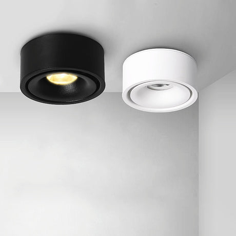 Ultra-Thin Round Surface Mounted COB LED Downlights 7W/10W/12W LED Ceiling Spot Lights AC110~240V LED Background Lamps Lighting