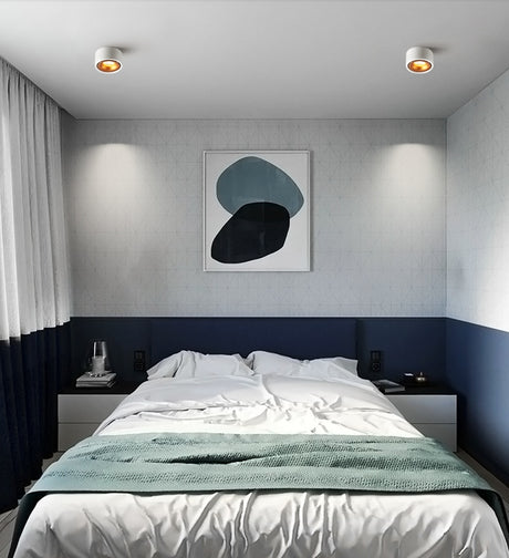 Ultra-Thin Round Surface Mounted COB LED Downlights 7W/10W/12W LED Ceiling Spot Lights AC110~240V LED Background Lamps Lighting