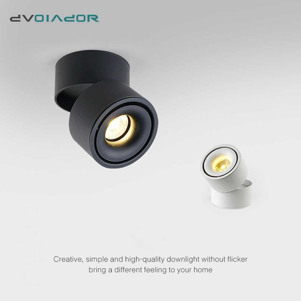 Led Lights Downlight Foldable Ceiling Lamp Surface Mounted Indoor Led Lighting 7w 10w 12w For Kitchen Bedroom Living Room