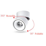 Led Lights Downlight Foldable Ceiling Lamp Surface Mounted Indoor Led Lighting 7w 10w 12w For Kitchen Bedroom Living Room