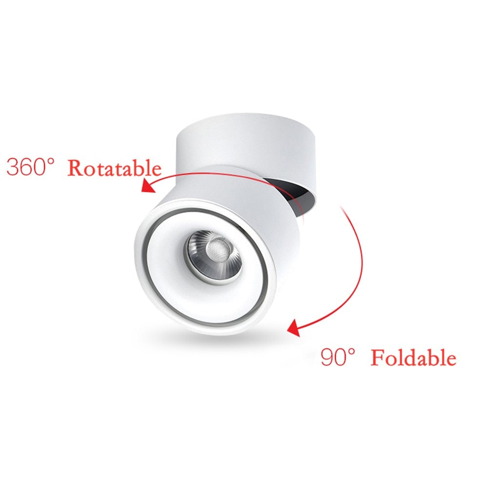 Led Lights Downlight Foldable Ceiling Lamp Surface Mounted Indoor Led Lighting 7w 10w 12w For Kitchen Bedroom Living Room