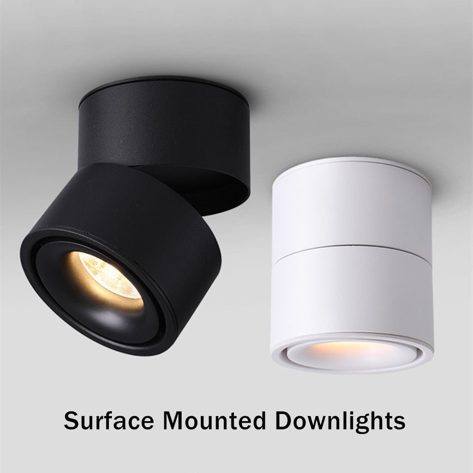 Led Lights Downlight Foldable Ceiling Lamp Surface Mounted Indoor Led Lighting 7w 10w 12w For Kitchen Bedroom Living Room