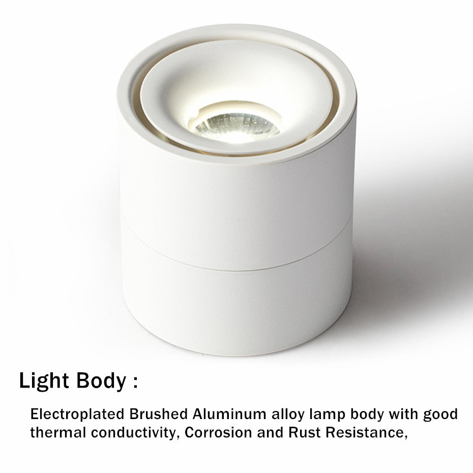 Led Lights Downlight Foldable Ceiling Lamp Surface Mounted Indoor Led Lighting 7w 10w 12w For Kitchen Bedroom Living Room