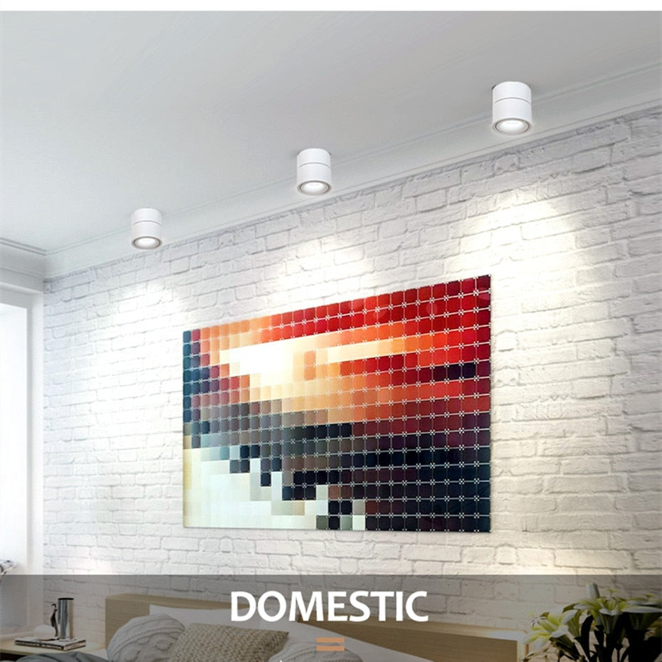 Led Lights Downlight Foldable Ceiling Lamp Surface Mounted Indoor Led Lighting 7w 10w 12w For Kitchen Bedroom Living Room