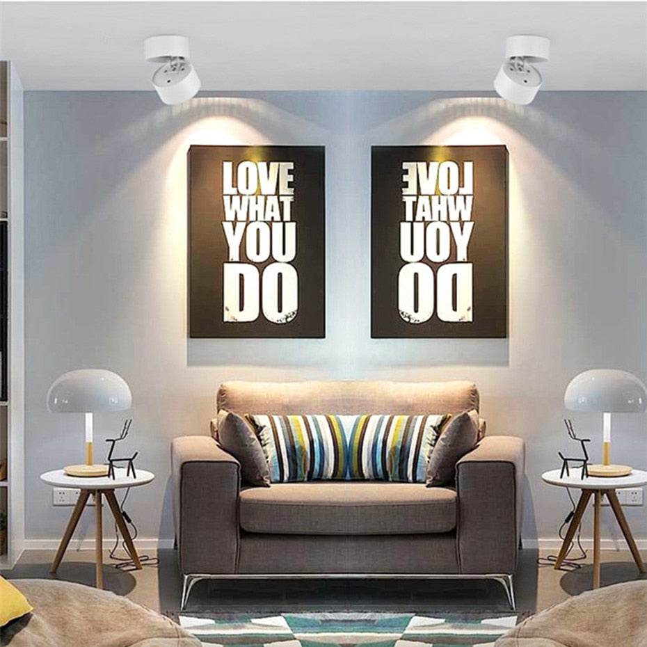 Led Lights Downlight Foldable Ceiling Lamp Surface Mounted Indoor Led Lighting 7w 10w 12w For Kitchen Bedroom Living Room