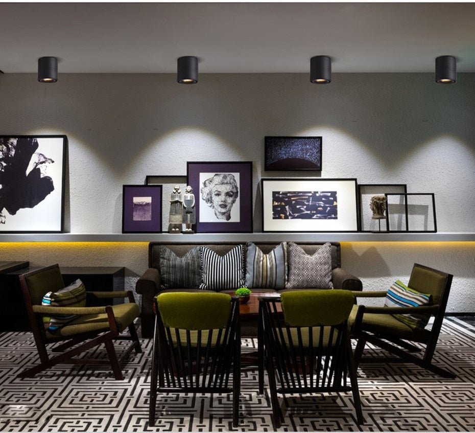 Led Lights Downlight Foldable Ceiling Lamp Surface Mounted Indoor Led Lighting 7w 10w 12w For Kitchen Bedroom Living Room