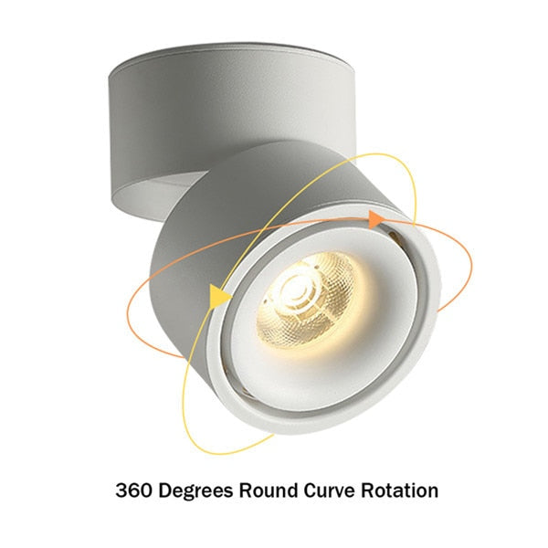 Led Lights Downlight Foldable Ceiling Lamp Surface Mounted Indoor Led Lighting 7w 10w 12w For Kitchen Bedroom Living Room