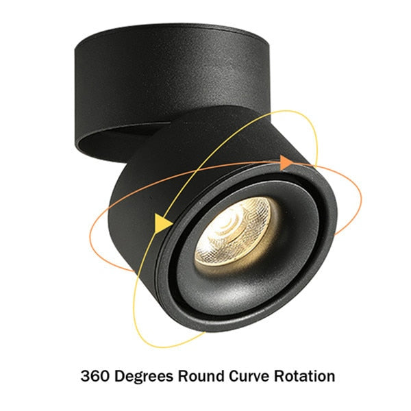 Led Lights Downlight Foldable Ceiling Lamp Surface Mounted Indoor Led Lighting 7w 10w 12w For Kitchen Bedroom Living Room