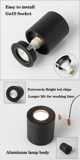 Extremly bright surface mounted led downlight Gu10 base led down light for home indoor lighting