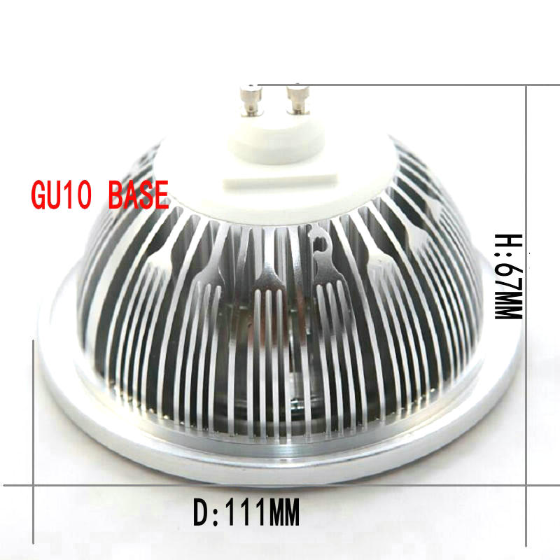 LED Downlight AR111 15W 20W COB LED Downlight Dimmable GU10 AR111 QR111 ES111 G53 LED Bulb light AC110V/220V/DC12V Spotlight