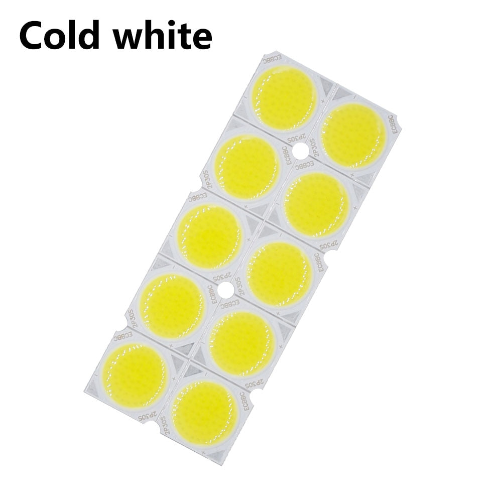 LED COB Light 10pcs a lot 30W LED COB Light Bulb On Board 19*19mm High Power LED Chip Light Lamp Spotlight Downlight Lamps