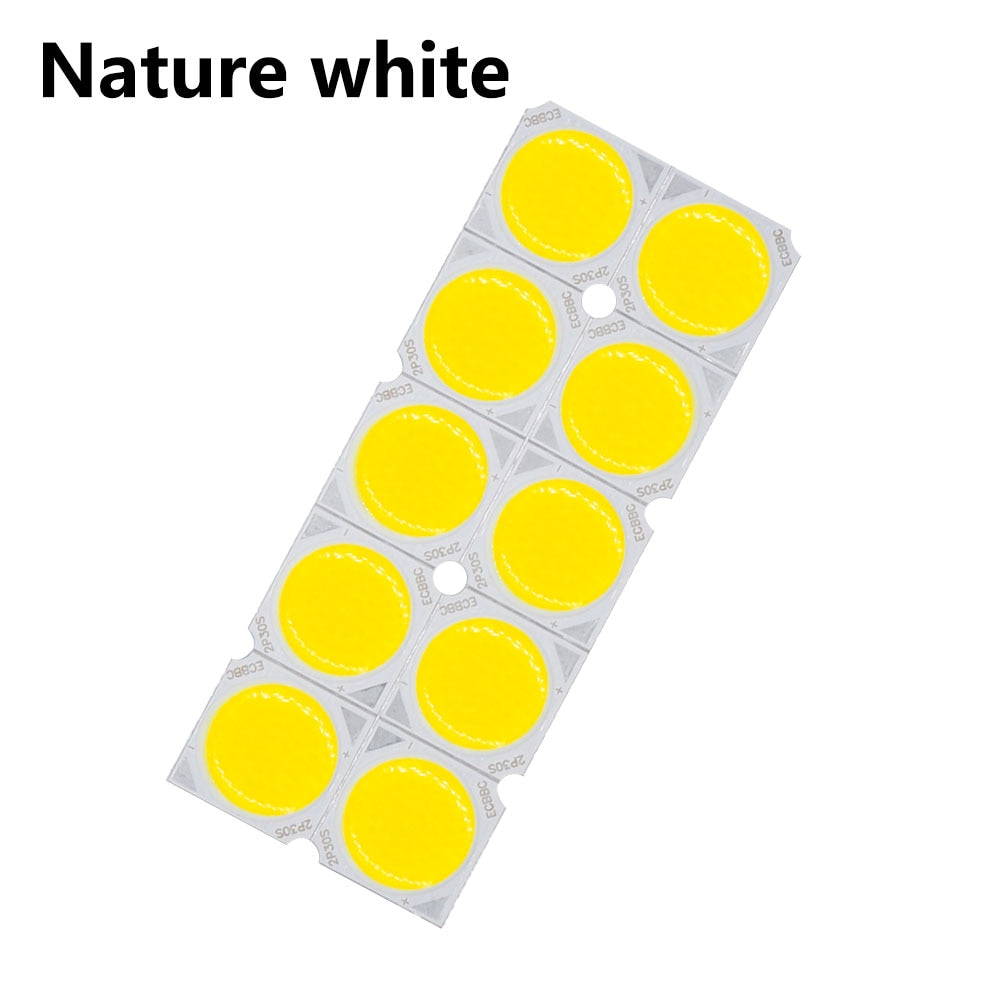 LED COB Light 10pcs a lot 30W LED COB Light Bulb On Board 19*19mm High Power LED Chip Light Lamp Spotlight Downlight Lamps