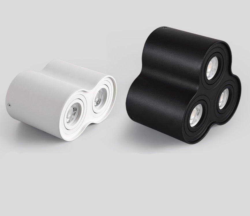 Dimmable Rotating 360° LED Downlights 10W 30W COB LED Ceiling Spot Lights GU10 Light Source LED Background Lamps Indoor Lighting