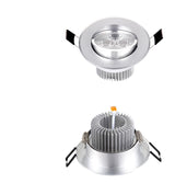 LED Downlight 3W Ultra Bright Round RGB Aluminum AC220V Dimmable LED Down Light warm/cold Recessed Spot Light Lamp Home KTV