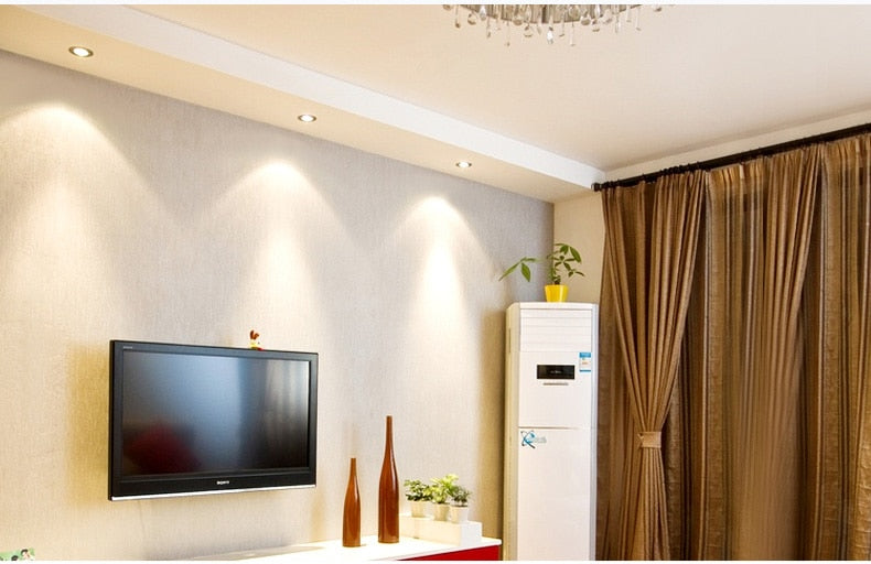 LED Downlight 3W Ultra Bright Round RGB Aluminum AC220V Dimmable LED Down Light warm/cold Recessed Spot Light Lamp Home KTV