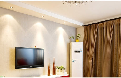 LED Downlight 3W Ultra Bright Round RGB Aluminum AC220V Dimmable LED Down Light warm/cold Recessed Spot Light Lamp Home KTV